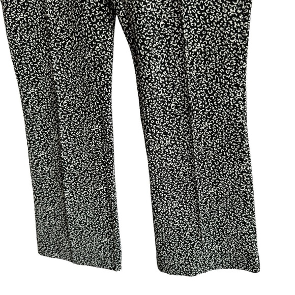 Anthropologie Essential Crop Flare, Black & White Leopard, Size XS - Picture 6 of 11